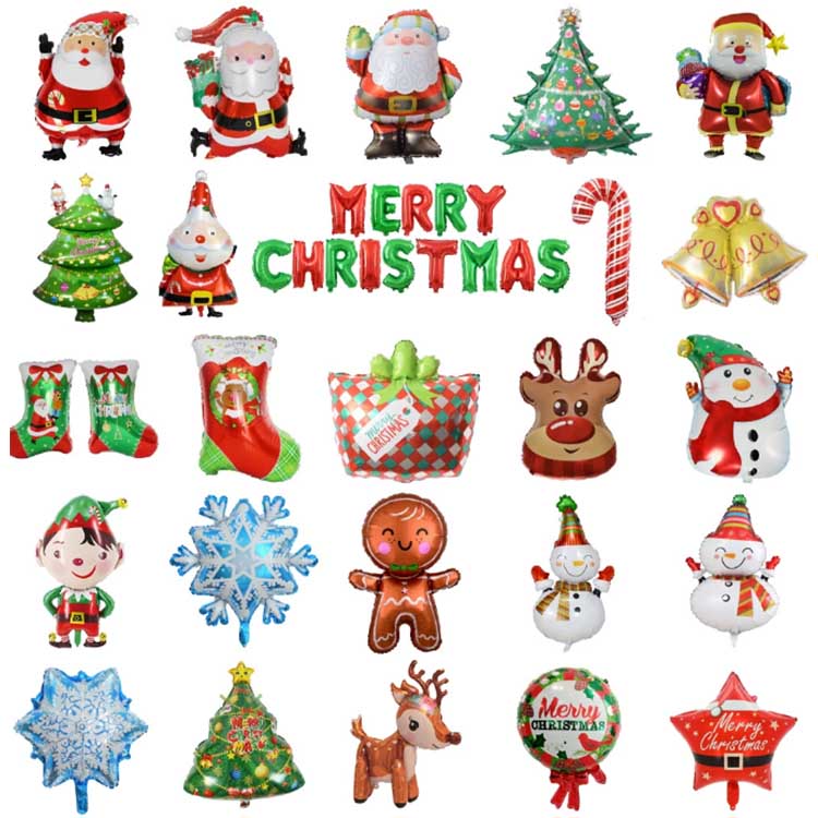 Божићни балони од алуминијумске фолије