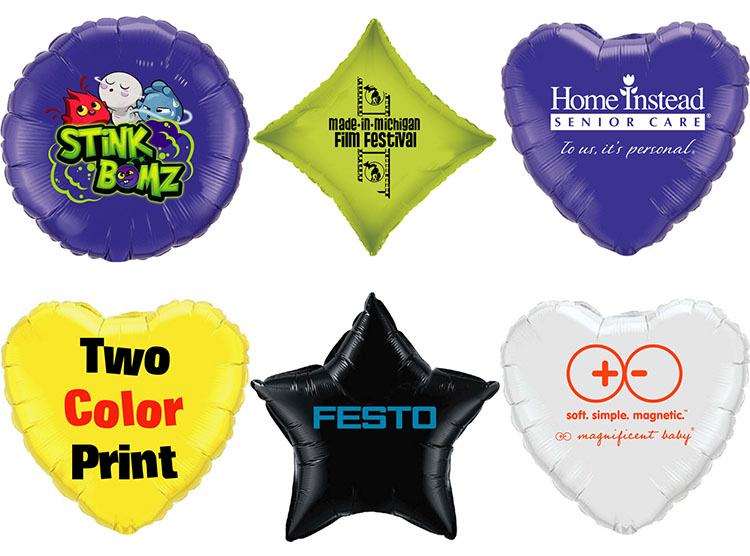 printed foil balloons