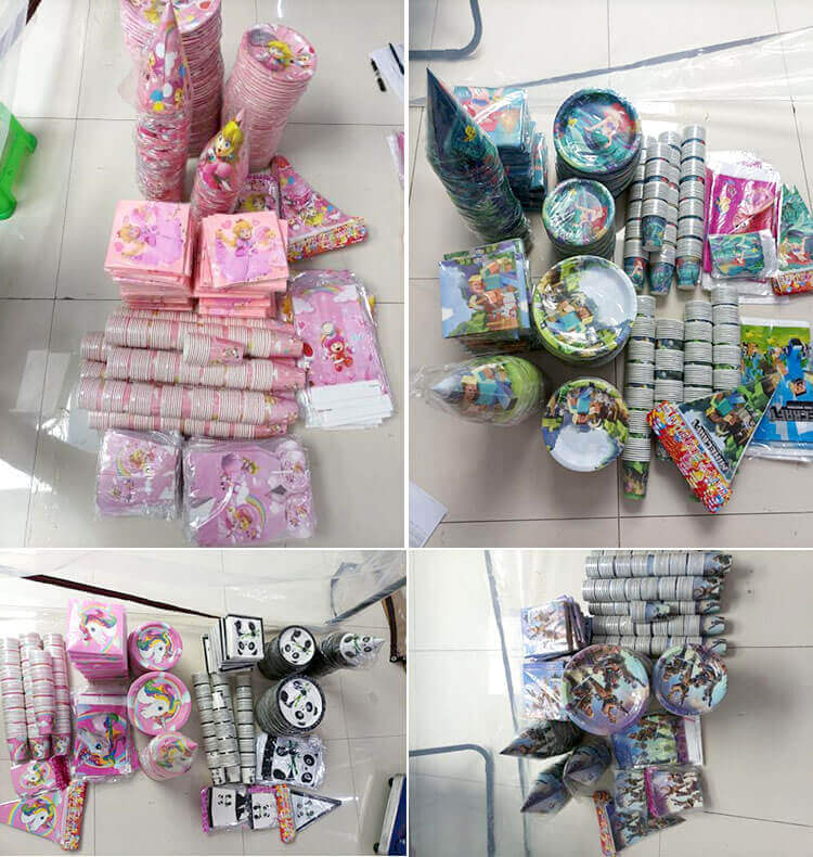 paper party supplies kit