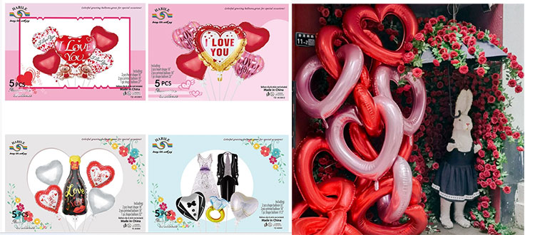 Valentine's Day foil balloons6